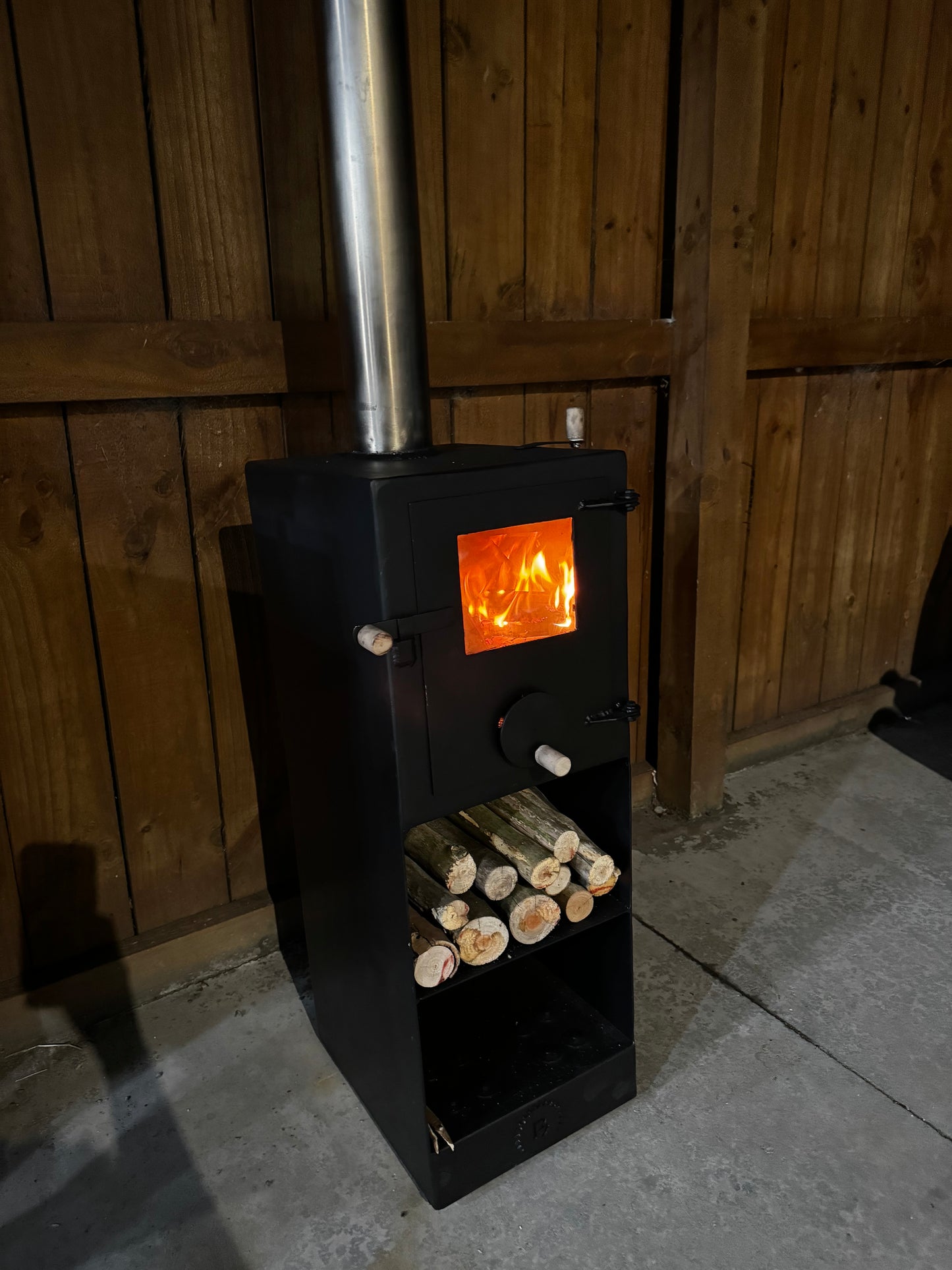 Large portable fireplace