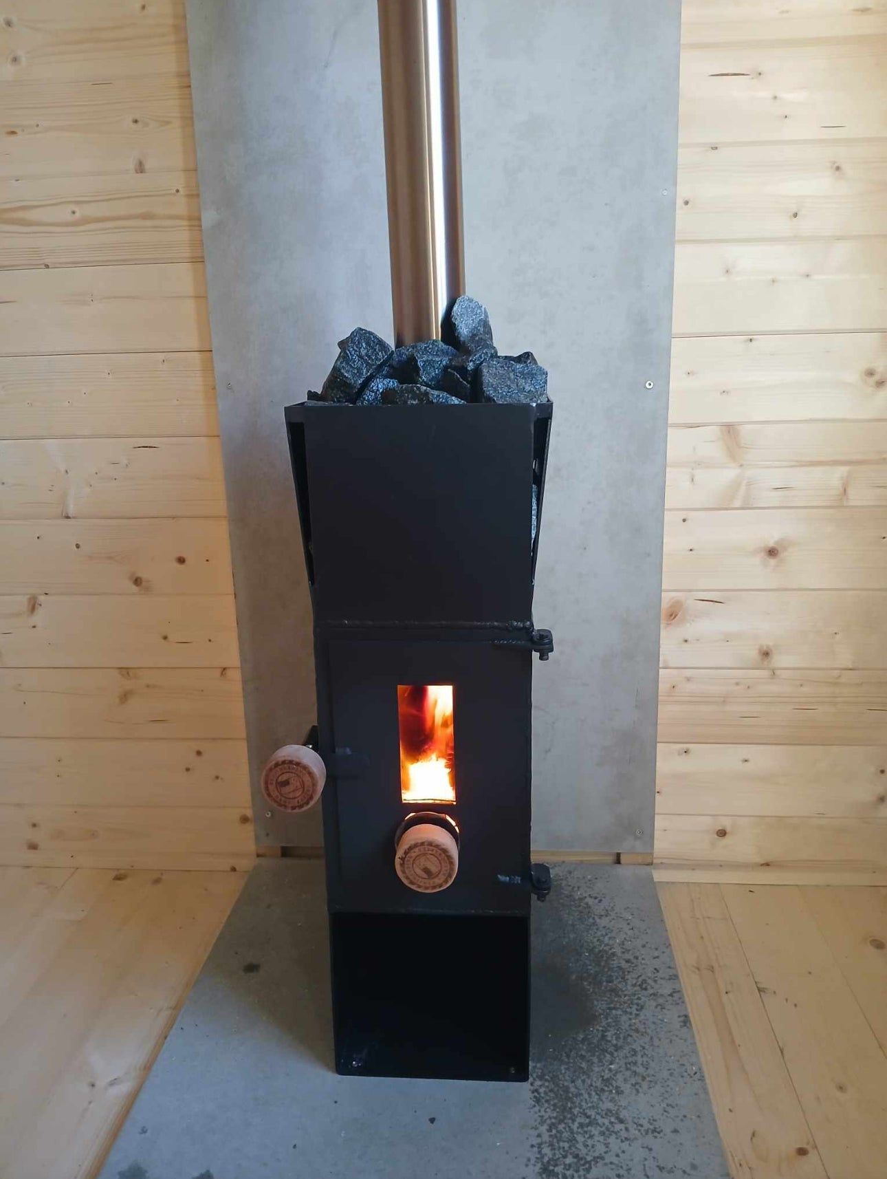 Mini fire place (sauna version)